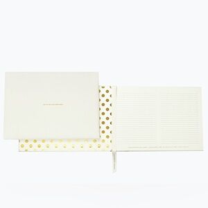 KATE SPADE NEW YORK NOTES TO THE BRIDE & GROOM GUEST BOOK